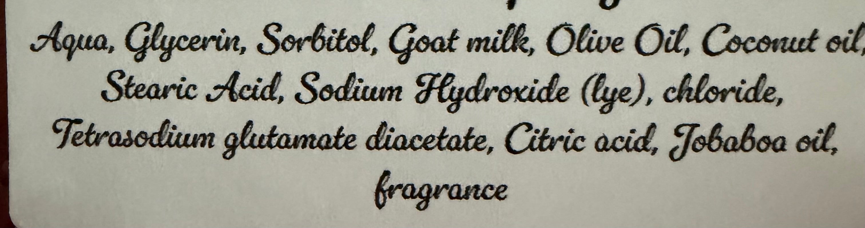 Black raspberry vanilla goat milk soap
