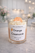 Orange Creamcicle 10 oz soy candle