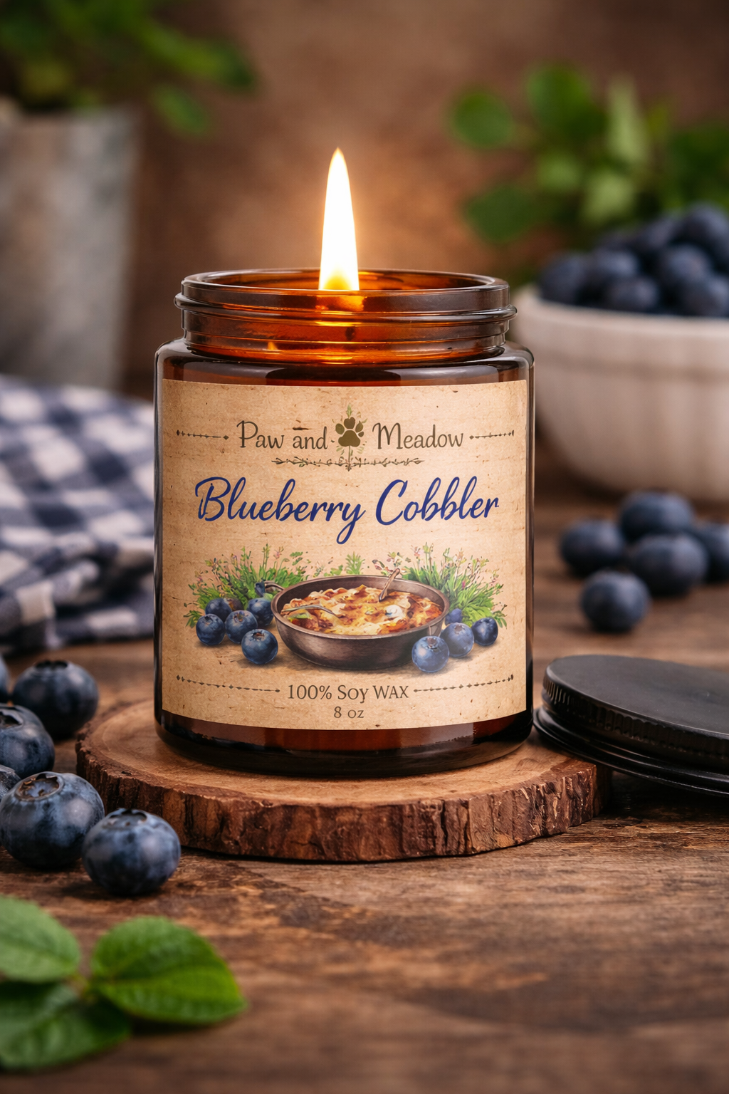 8 oz rustic soy candle